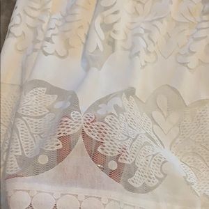 Size 0 white J. Crew midi skirt